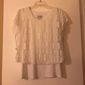 Joseph Ribkoff white sleeveless blouse, 8